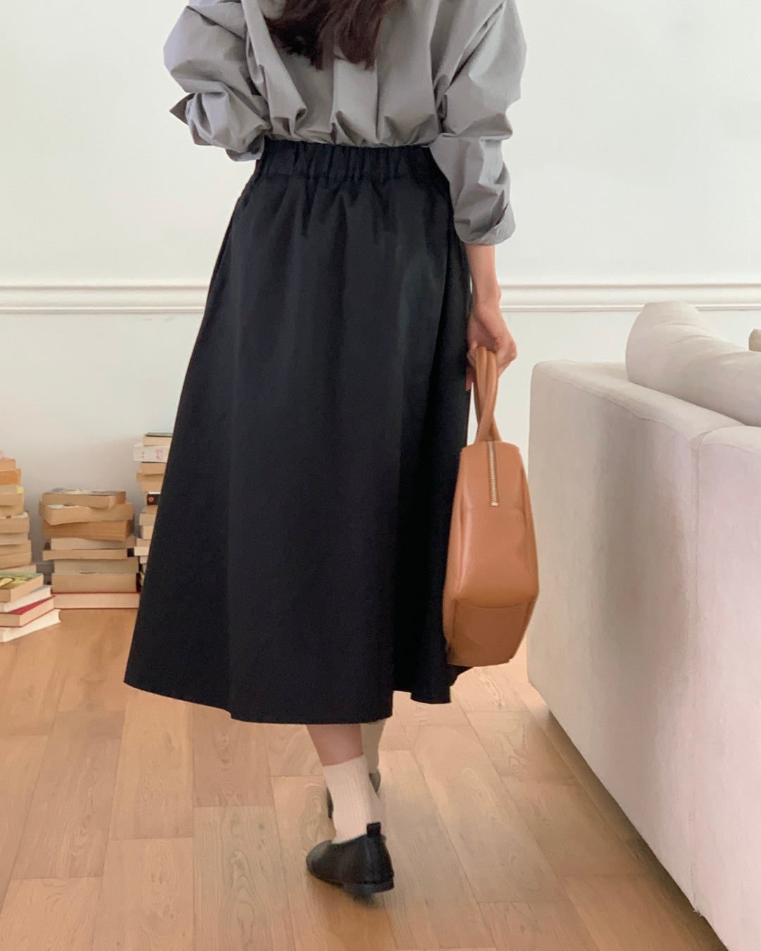 Flared Long Skirt