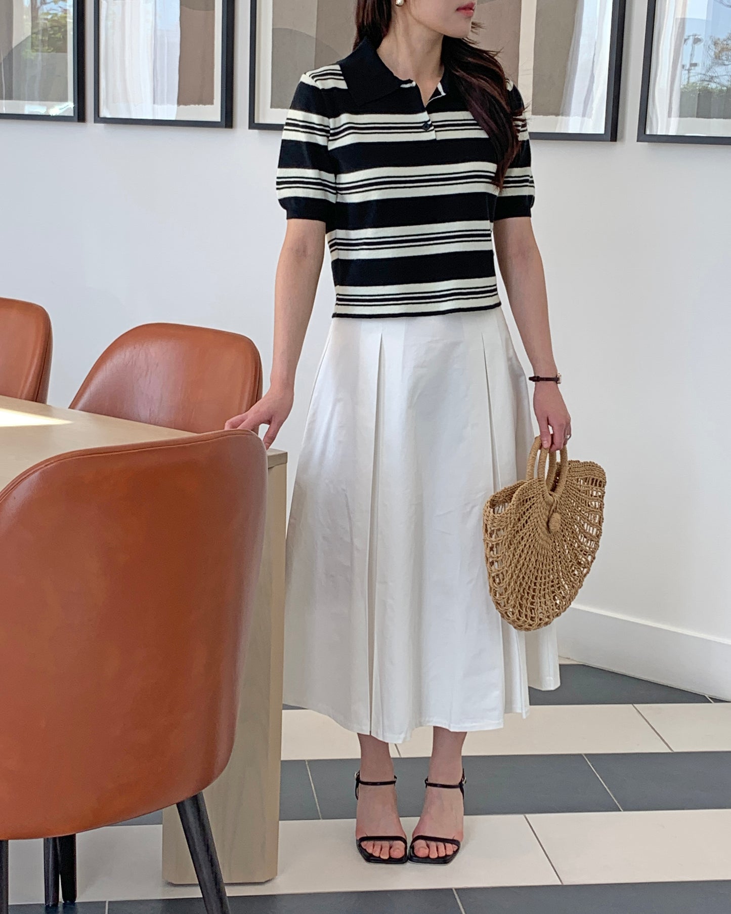 Striped Polo Knit