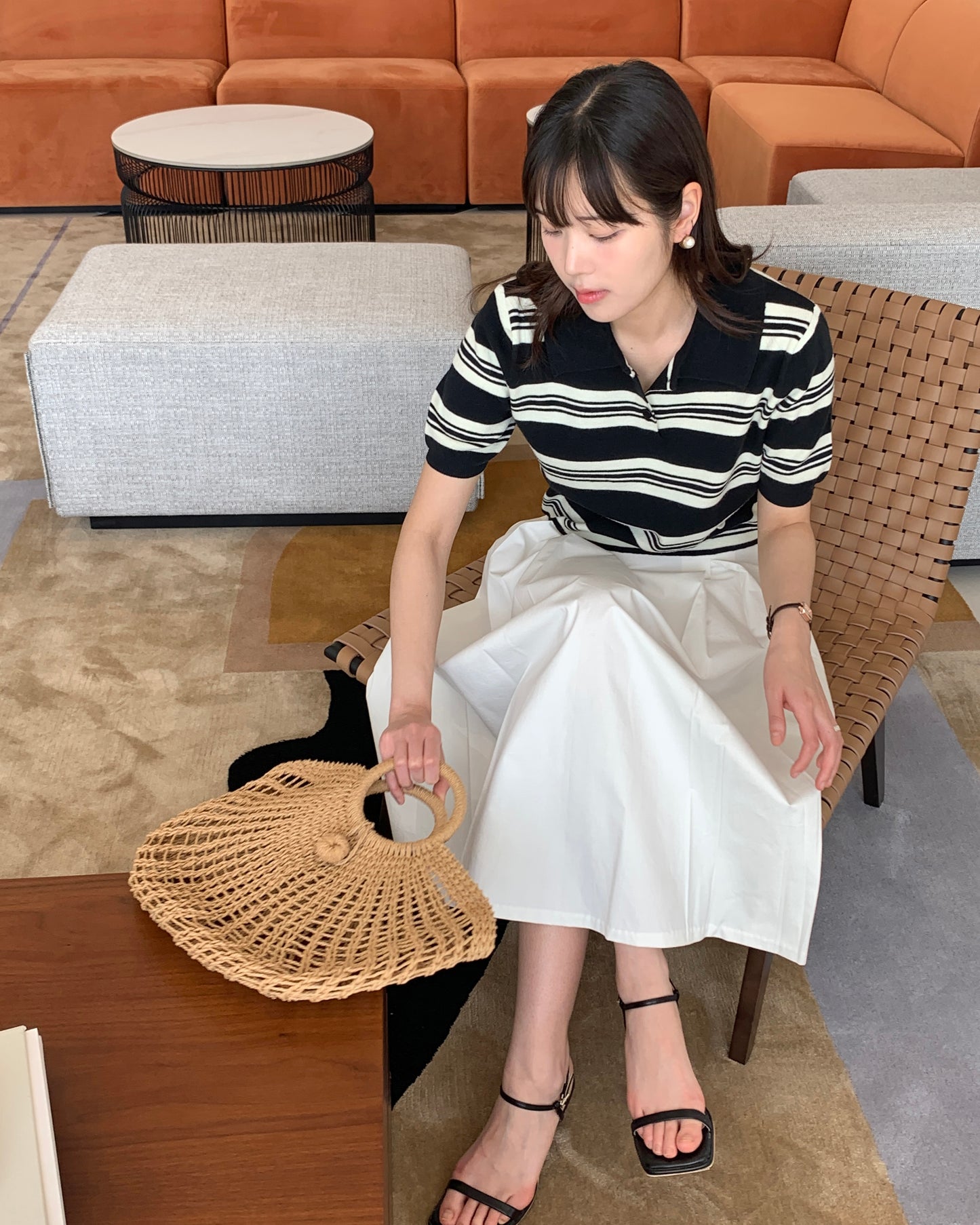 Striped Polo Knit