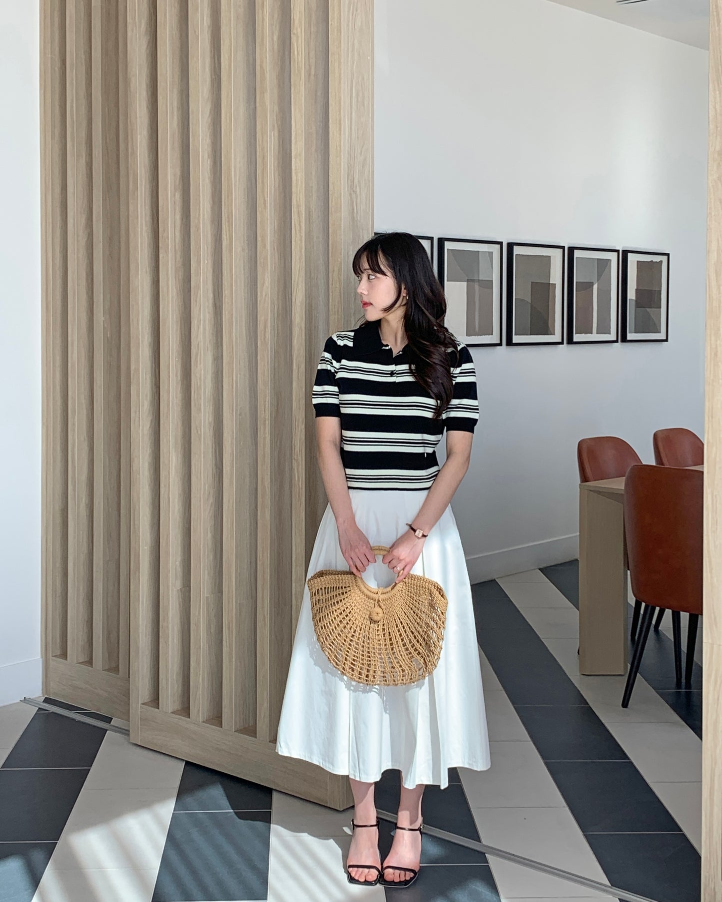 Striped Polo Knit