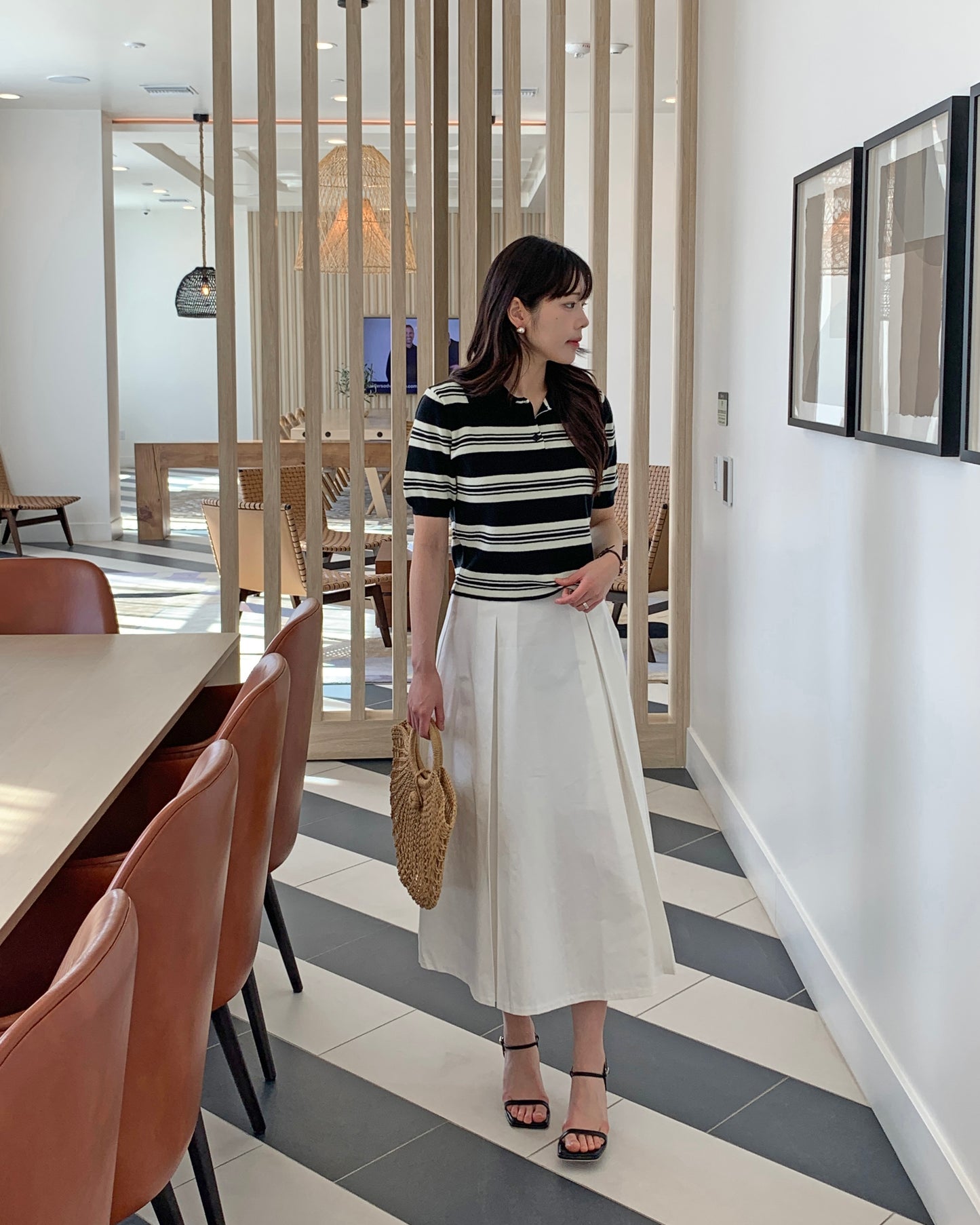Striped Polo Knit