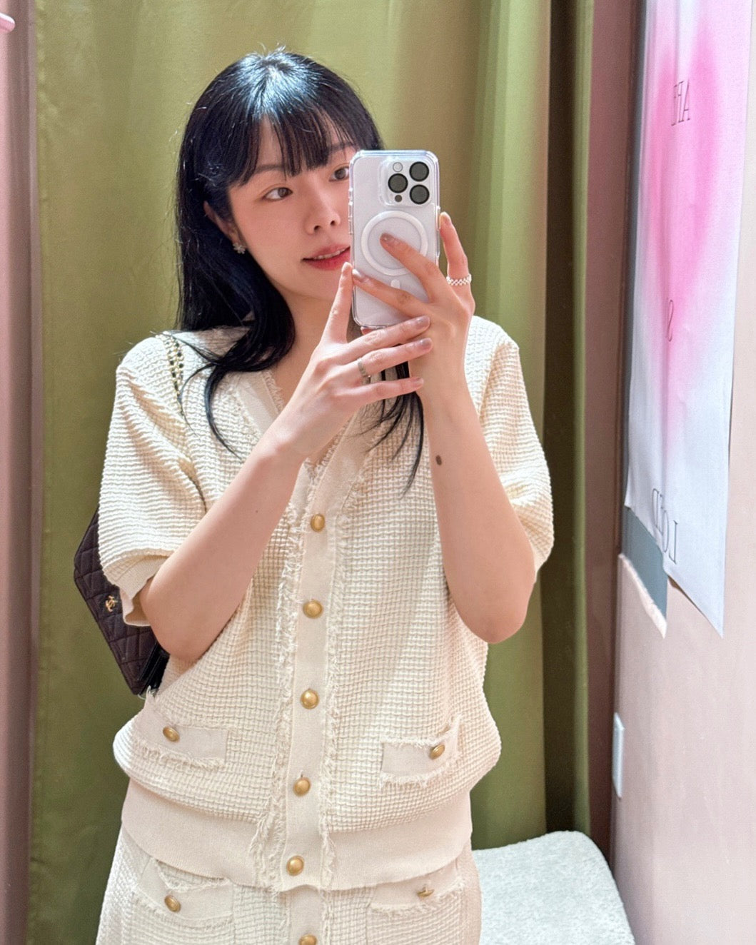 Waffle Tweed Set