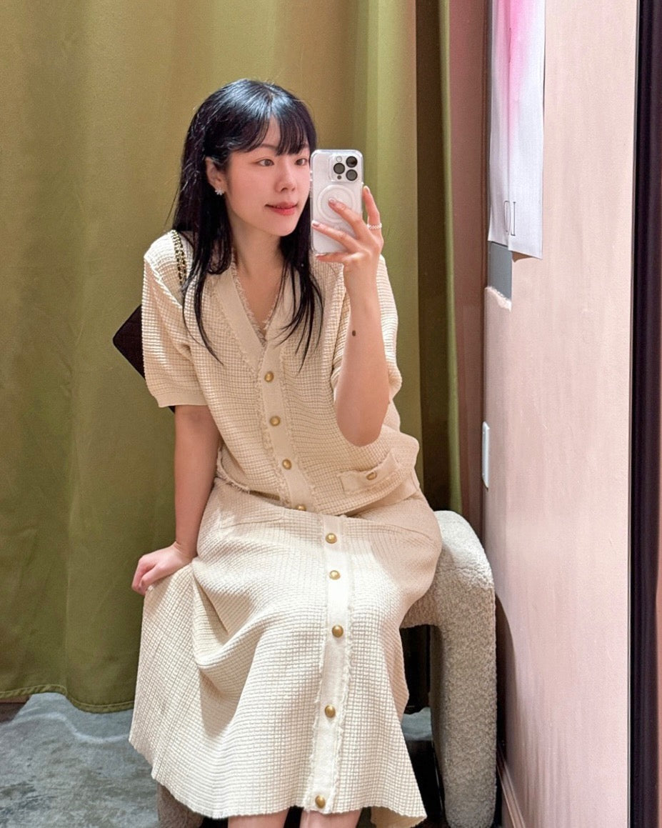 Waffle Tweed Set