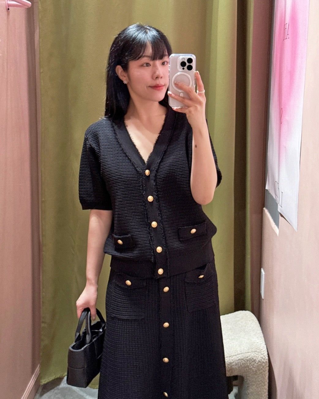 Waffle Tweed Set