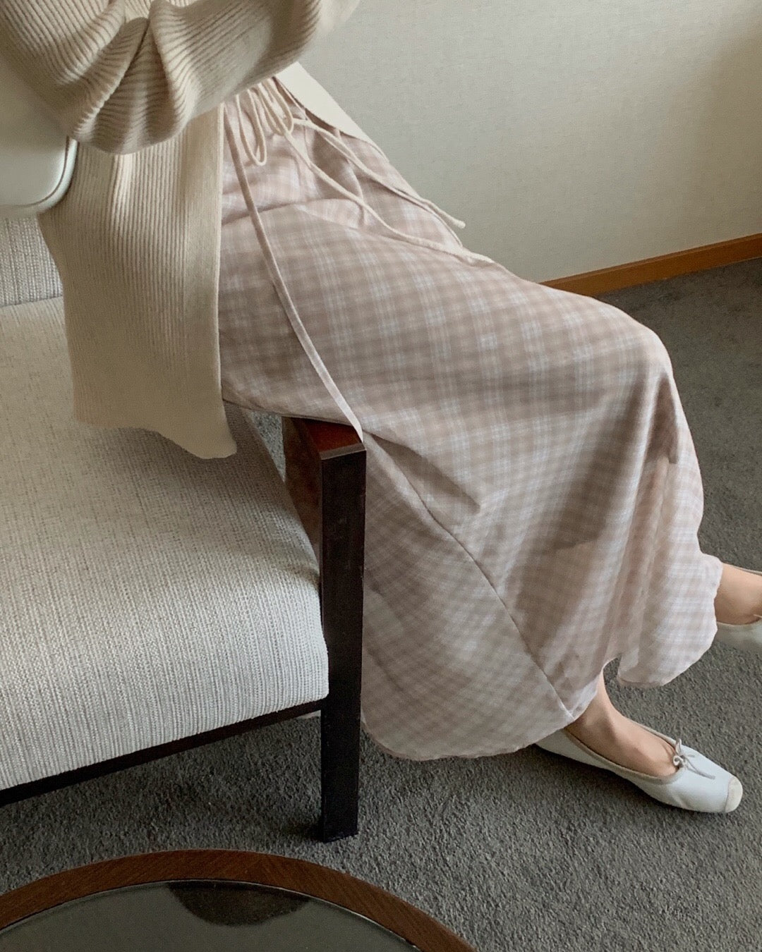 Flowy Plaid Skirt