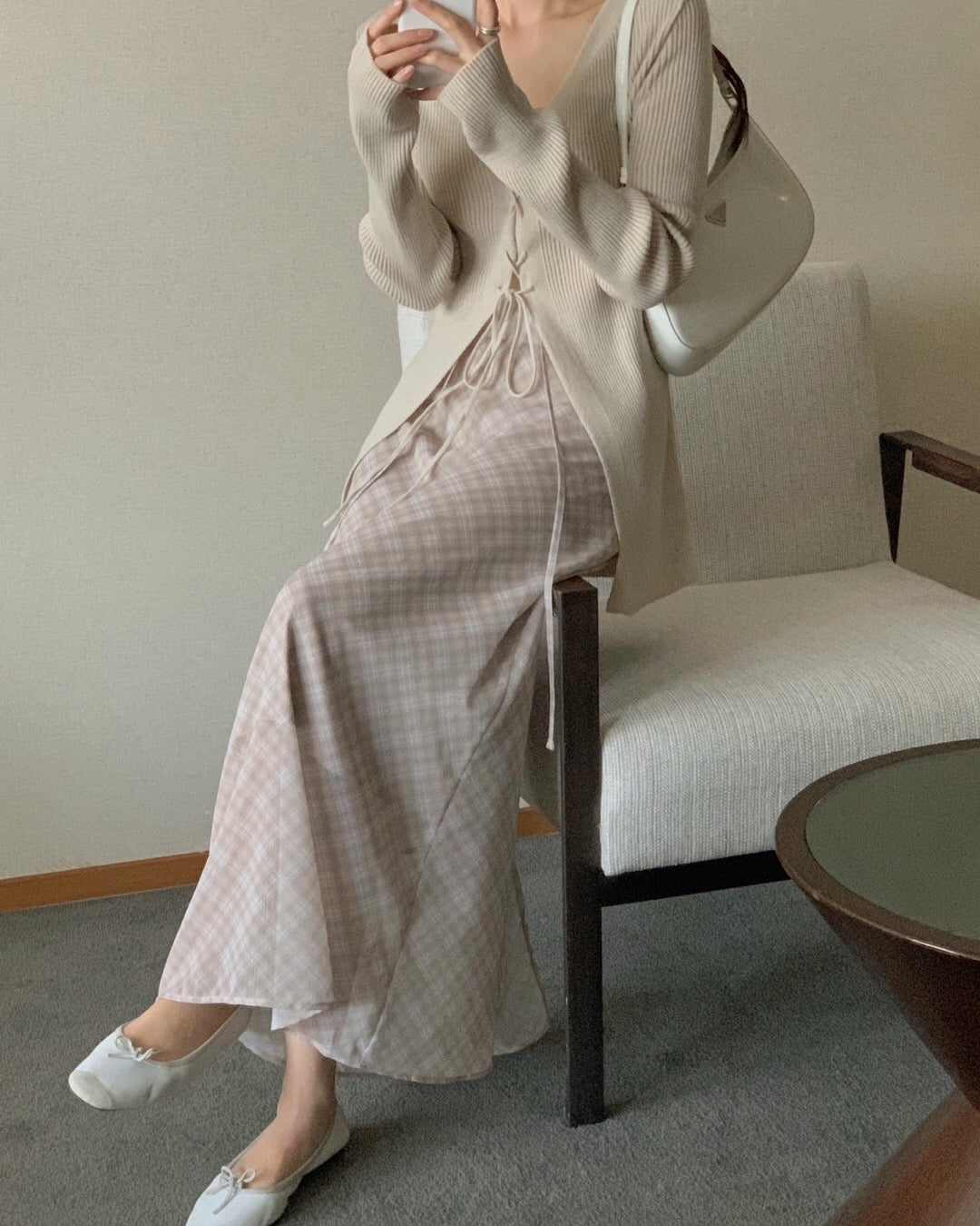 Flowy Plaid Skirt