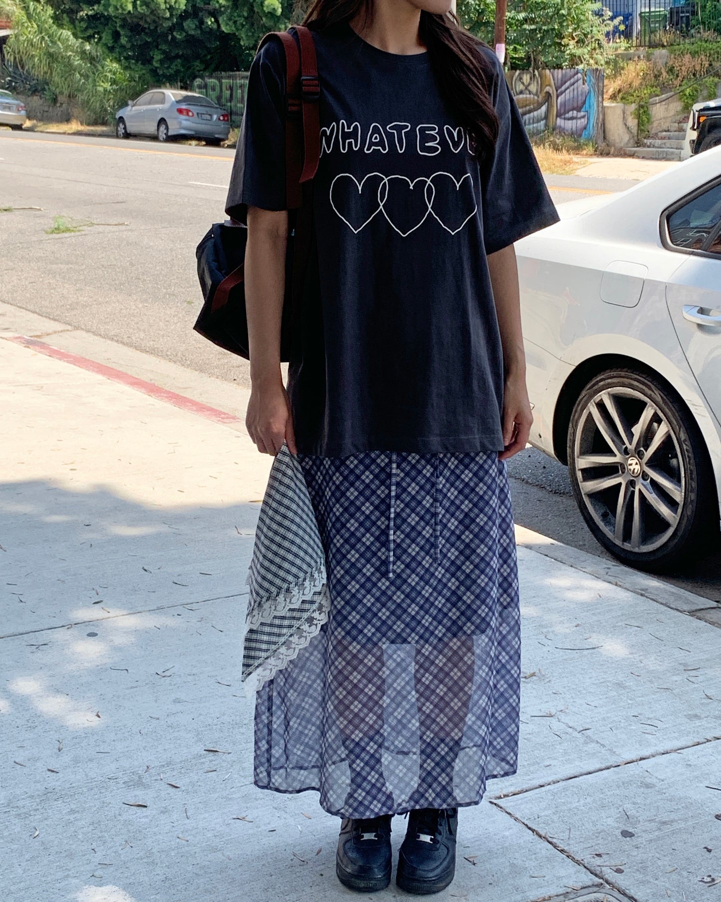 Flowy Plaid Skirt