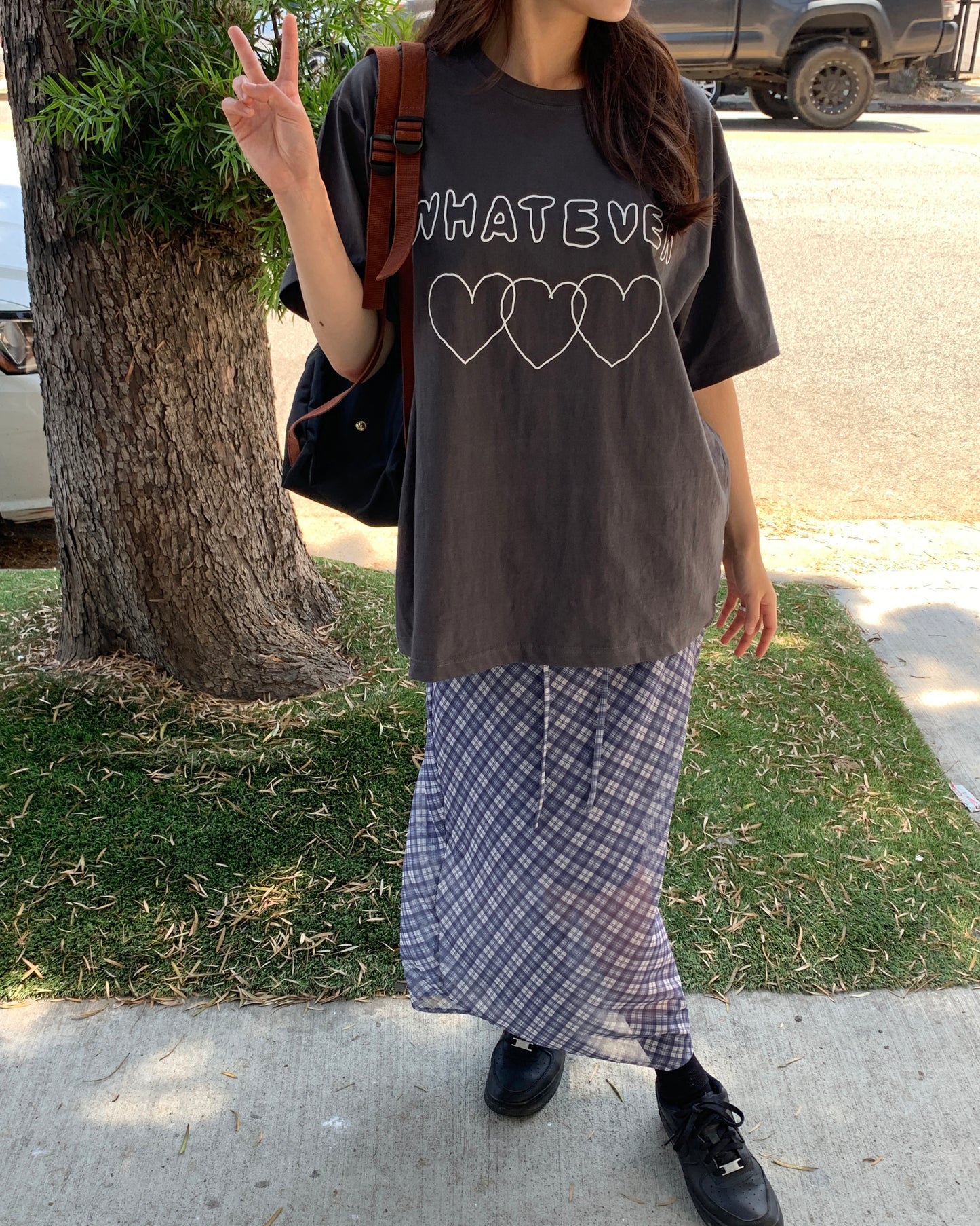 Flowy Plaid Skirt