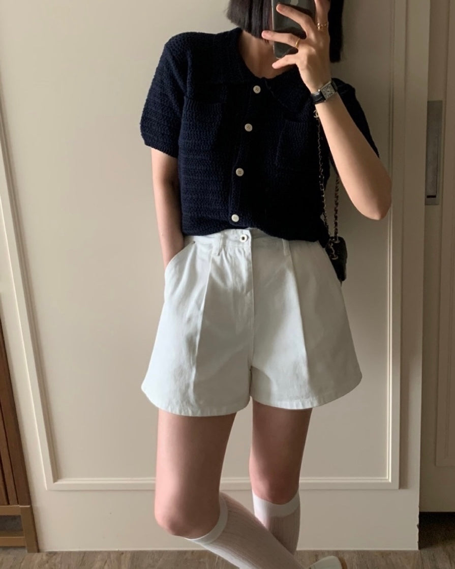 Cropped Pocket Cardigan