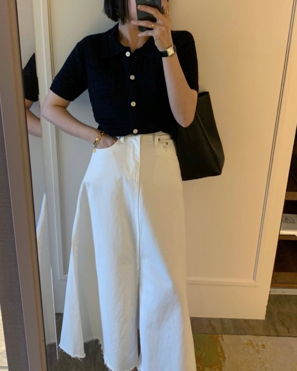 Cropped Pocket Cardigan