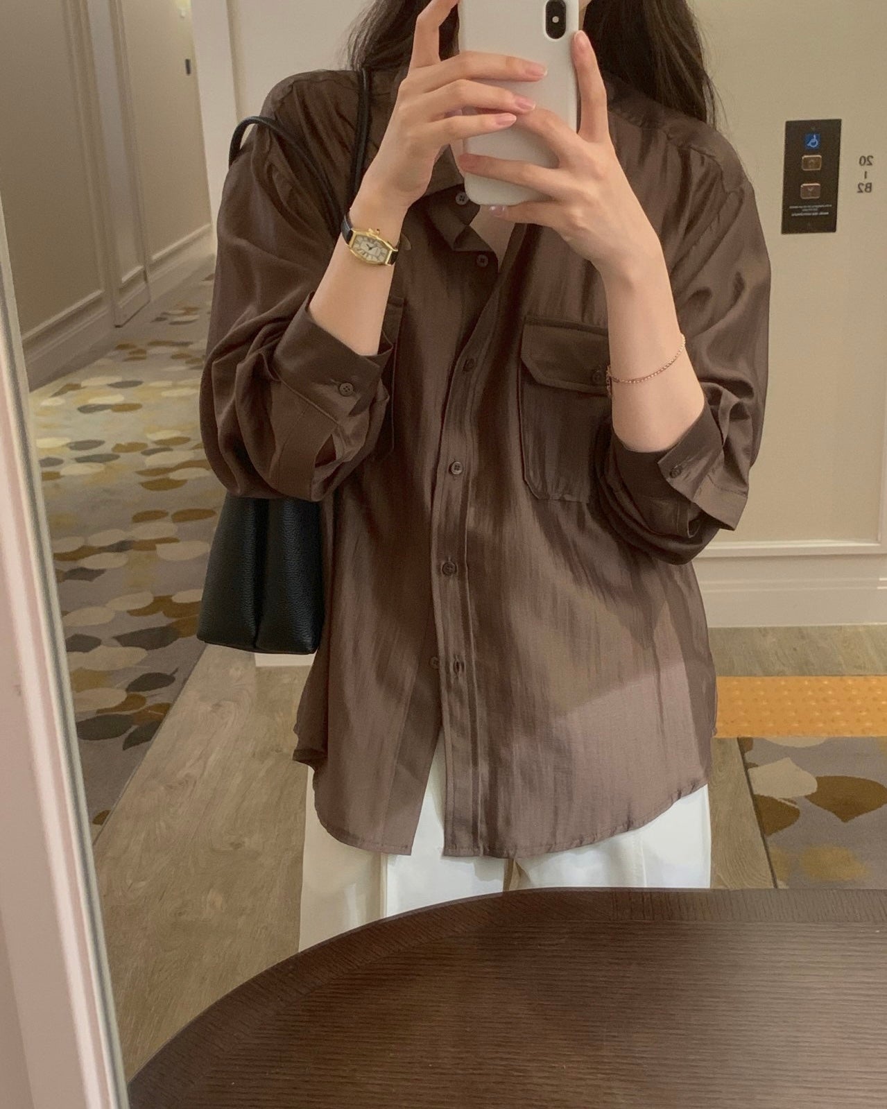 Sheer Double-Pocket Shirt