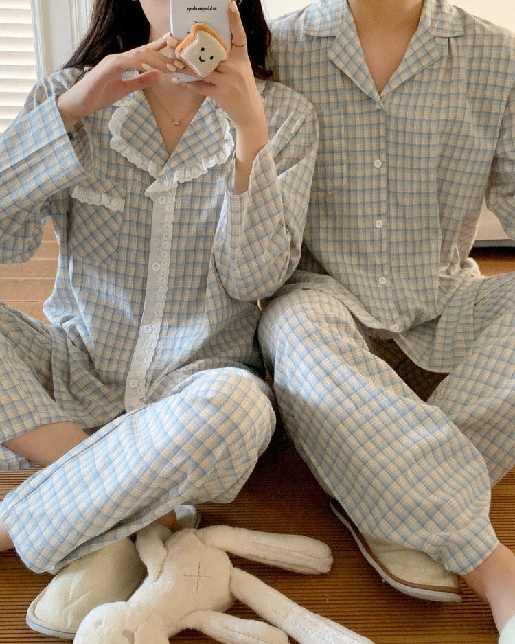 Cozy Plaid Sleepwear Set