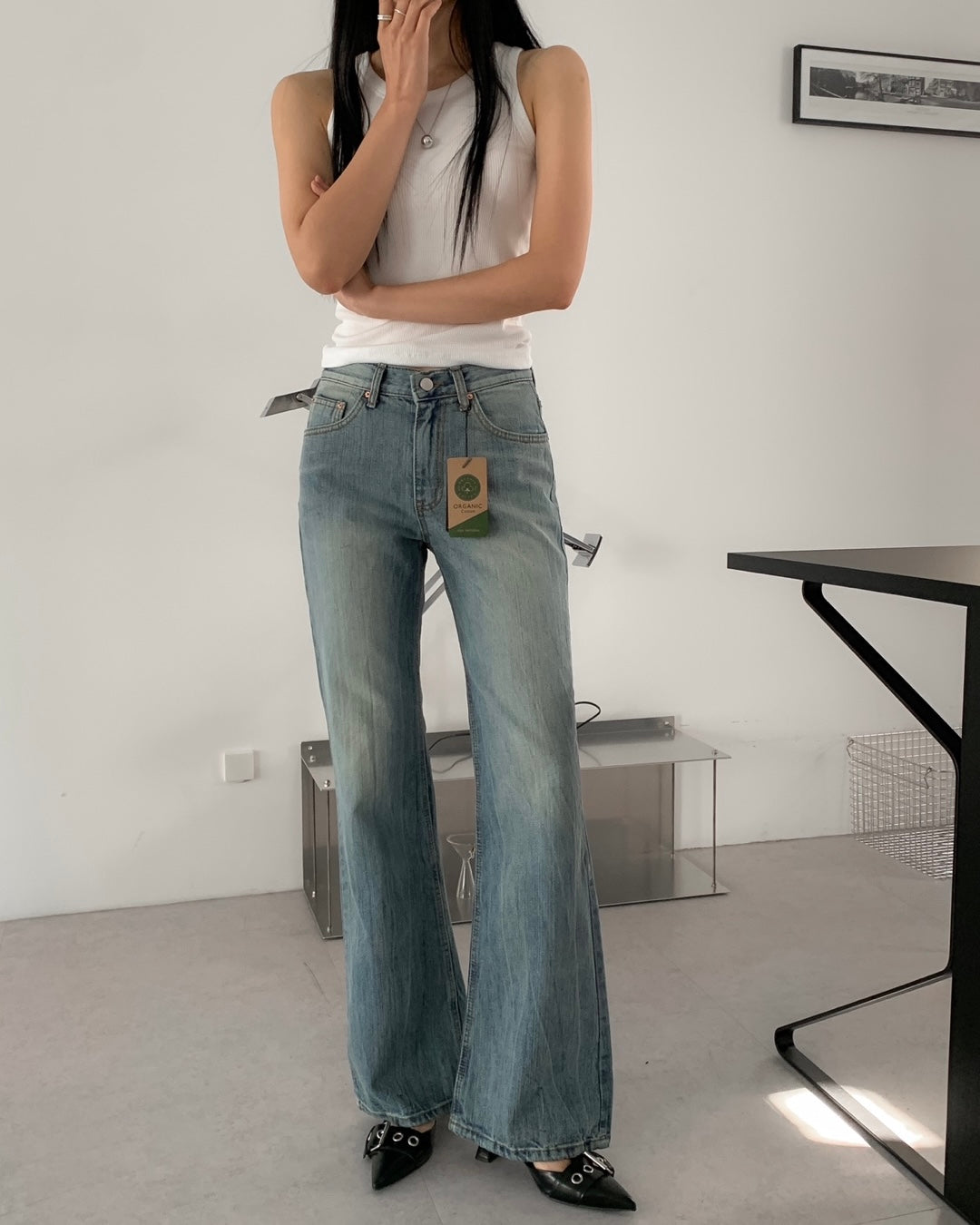 Organic Cotton Flare Jeans