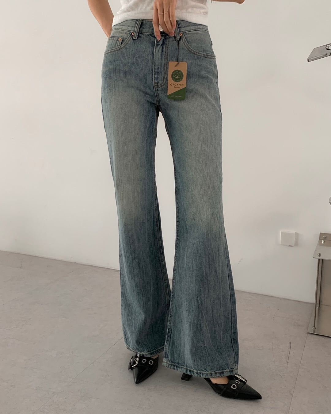 Organic Cotton Flare Jeans