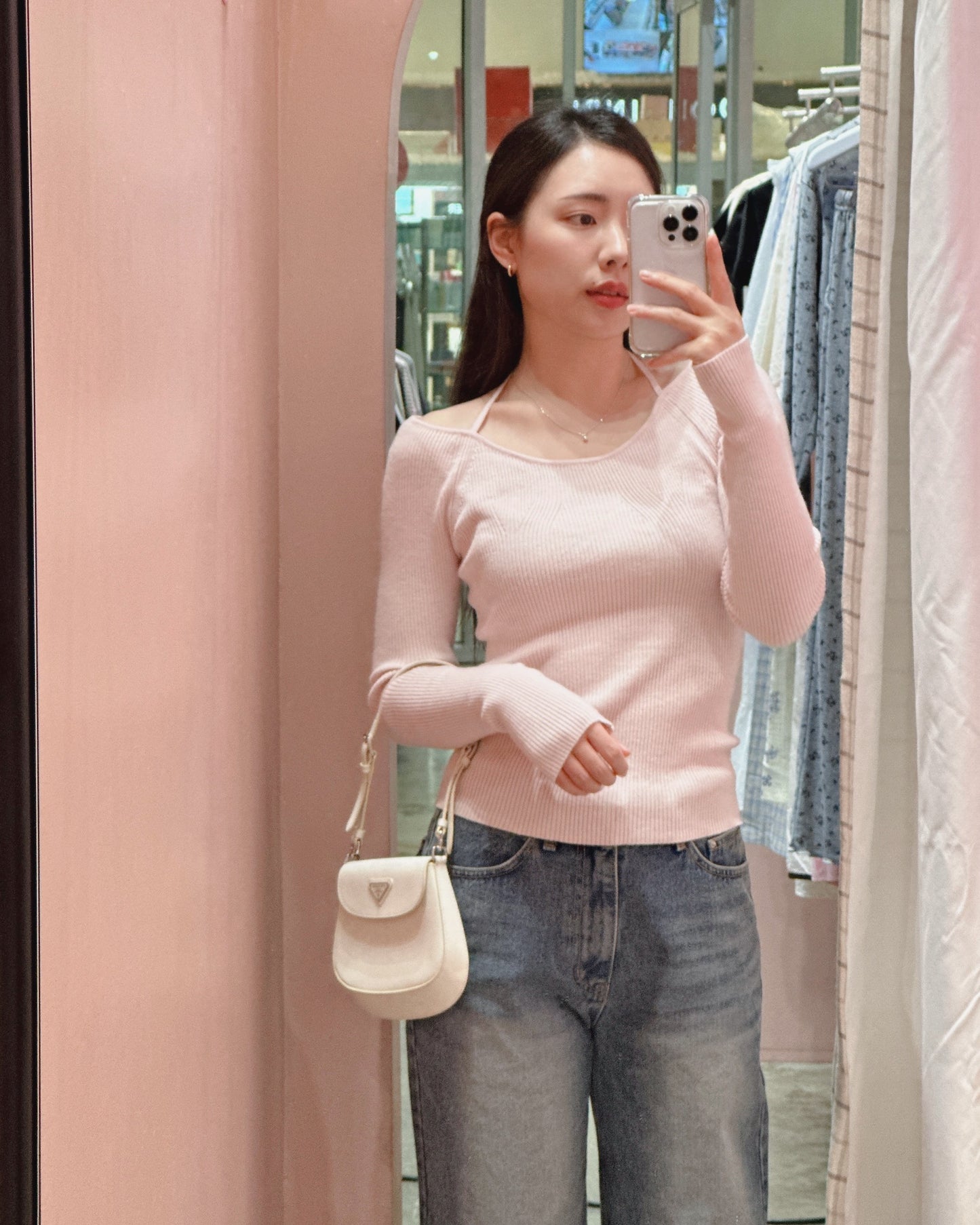 Sweet Halter Neckline Knit