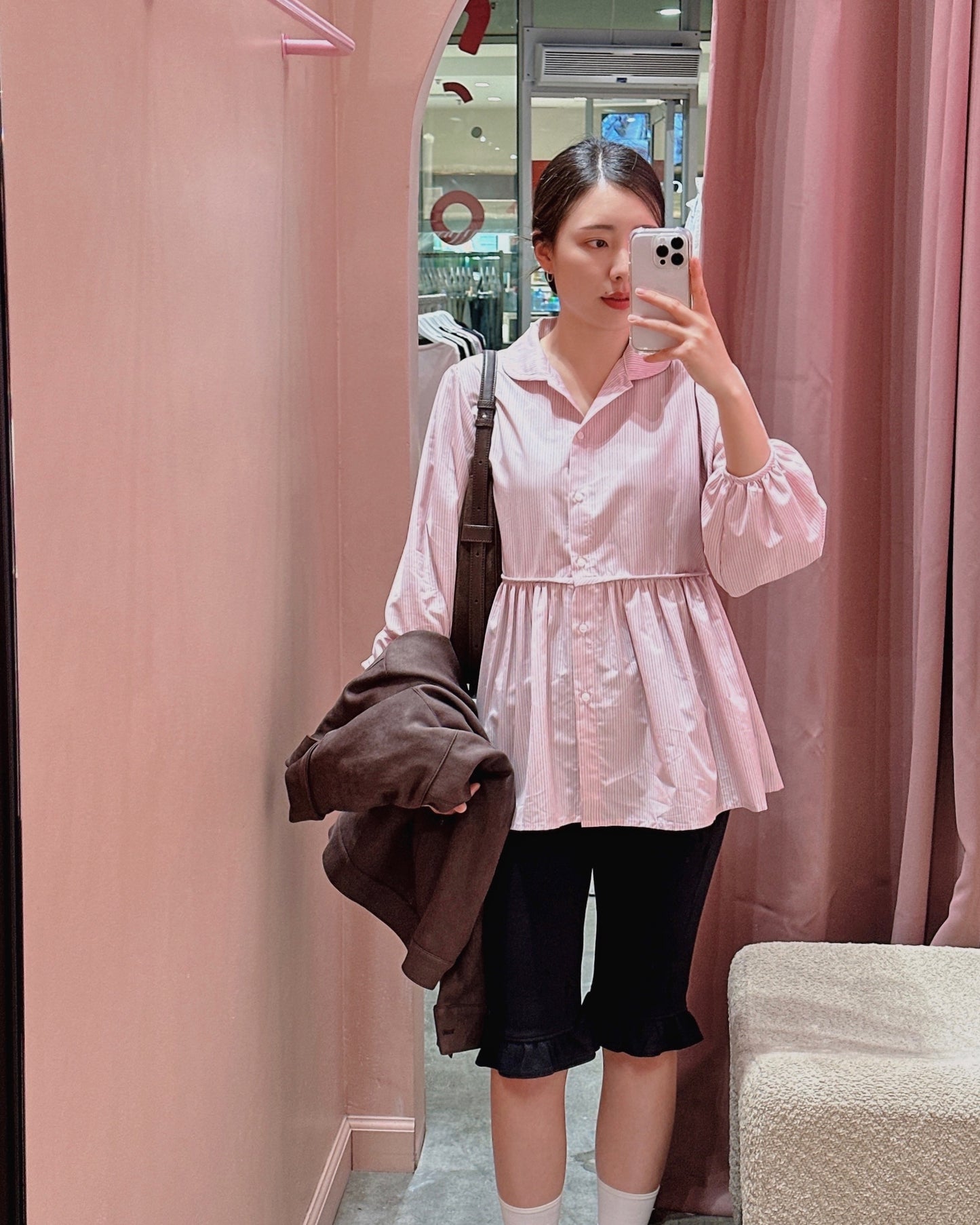 Striped Babydoll Shirt