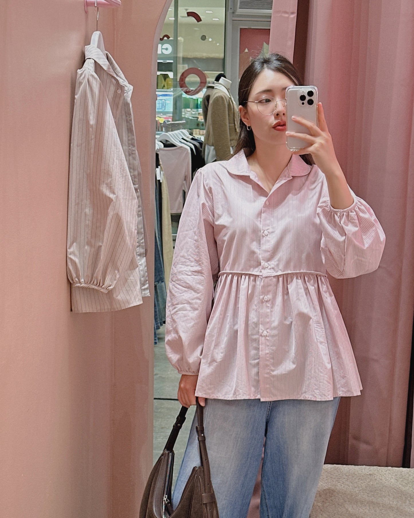 Striped Babydoll Shirt