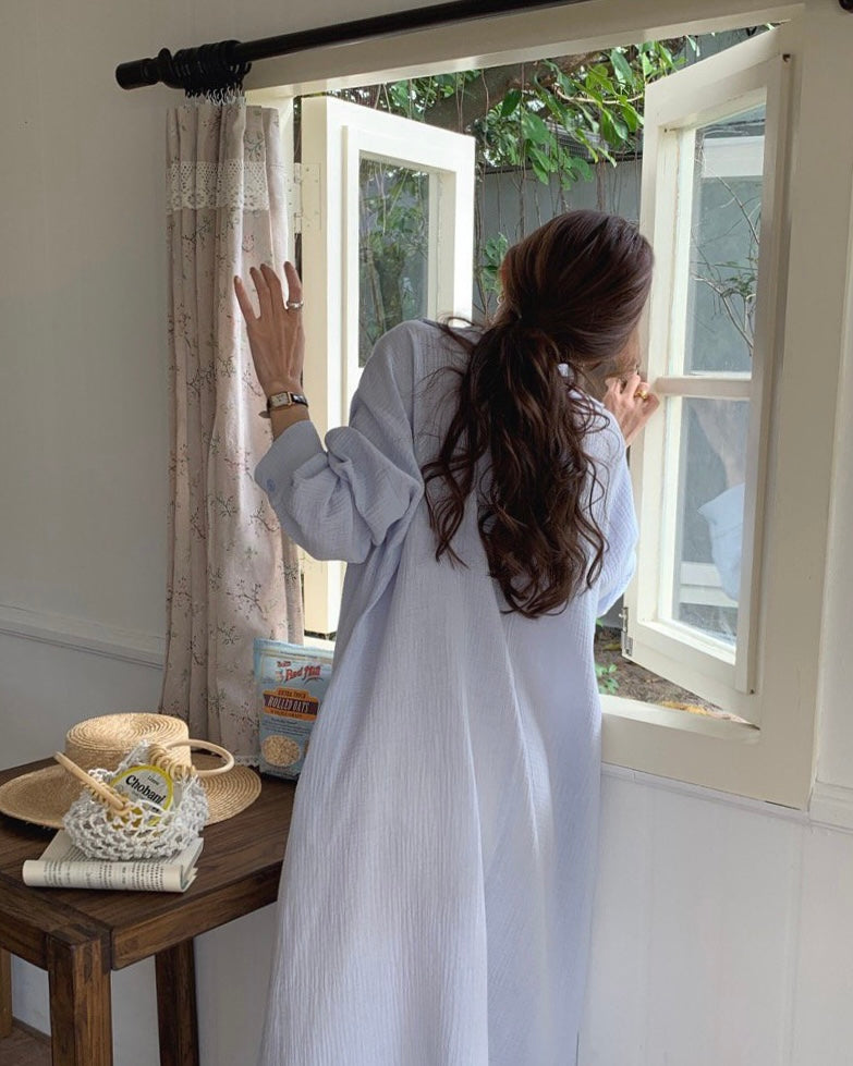 Soft Blue Lounge Dress