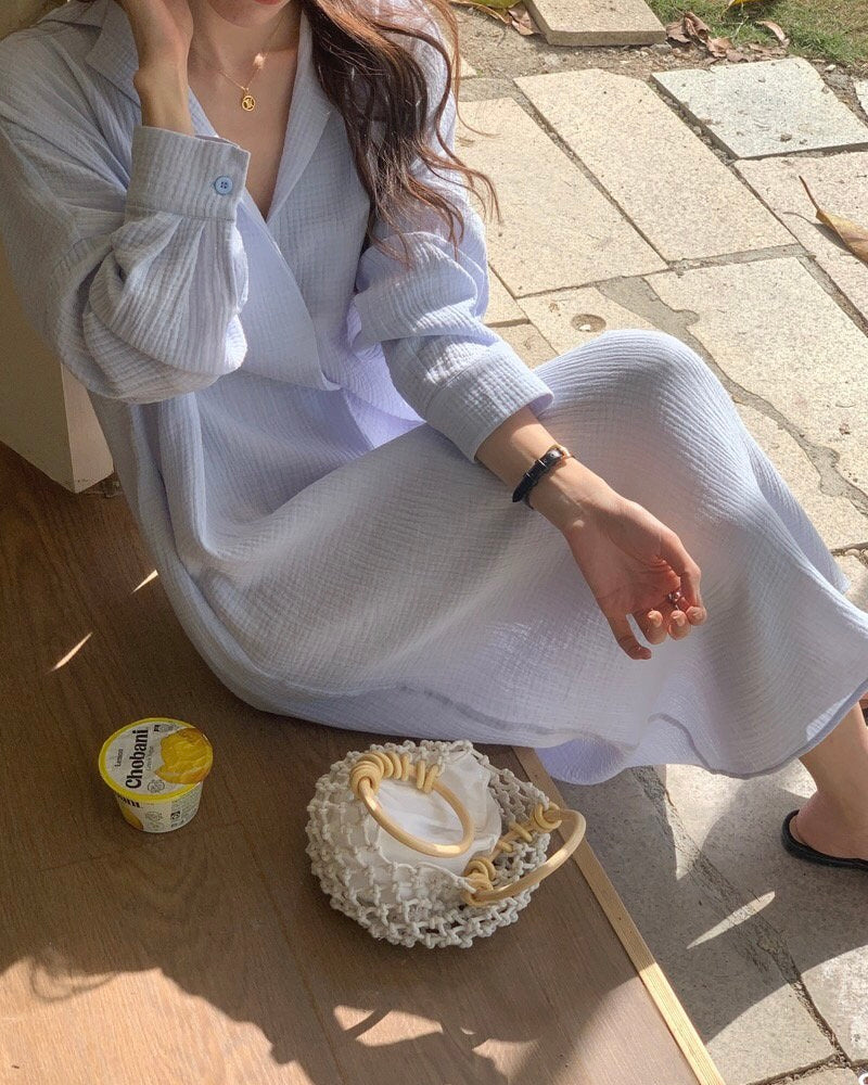 Soft Blue Lounge Dress