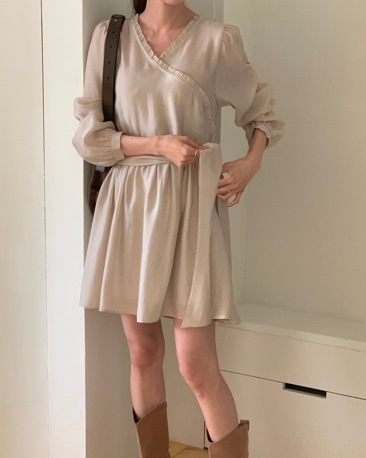 Shimmering Tie Dress