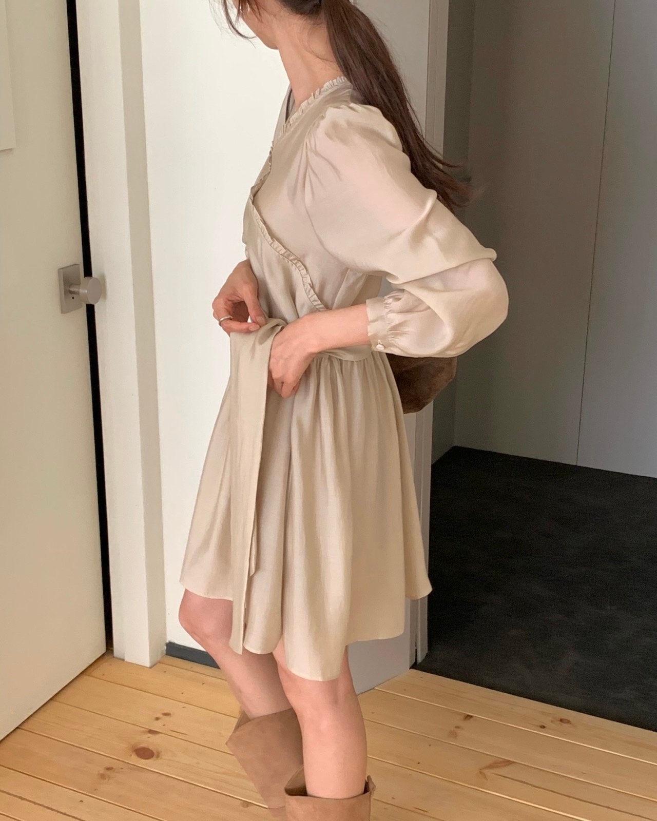 Shimmering Tie Dress
