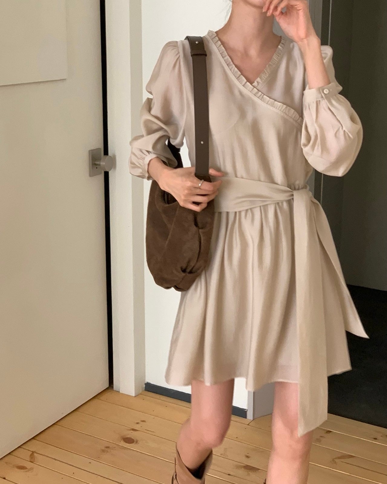 Shimmering Tie Dress