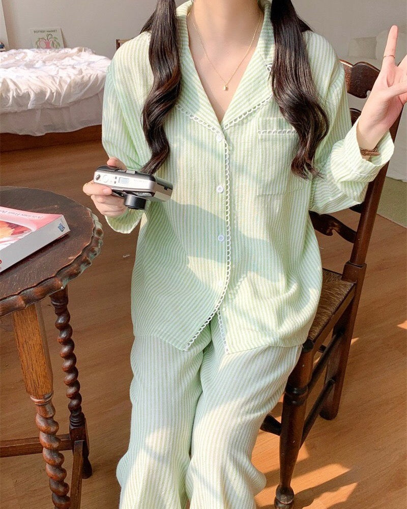 Sweet Lime Couple Pajamas