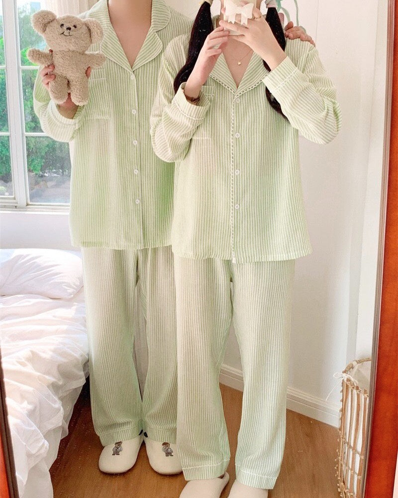 Sweet Lime Couple Pajamas
