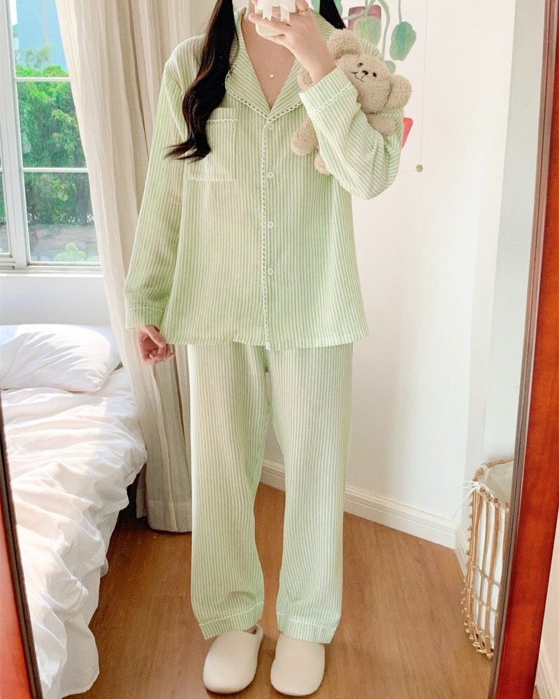 Sweet Lime Couple Pajamas