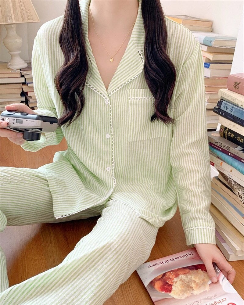 Sweet Lime Couple Pajamas