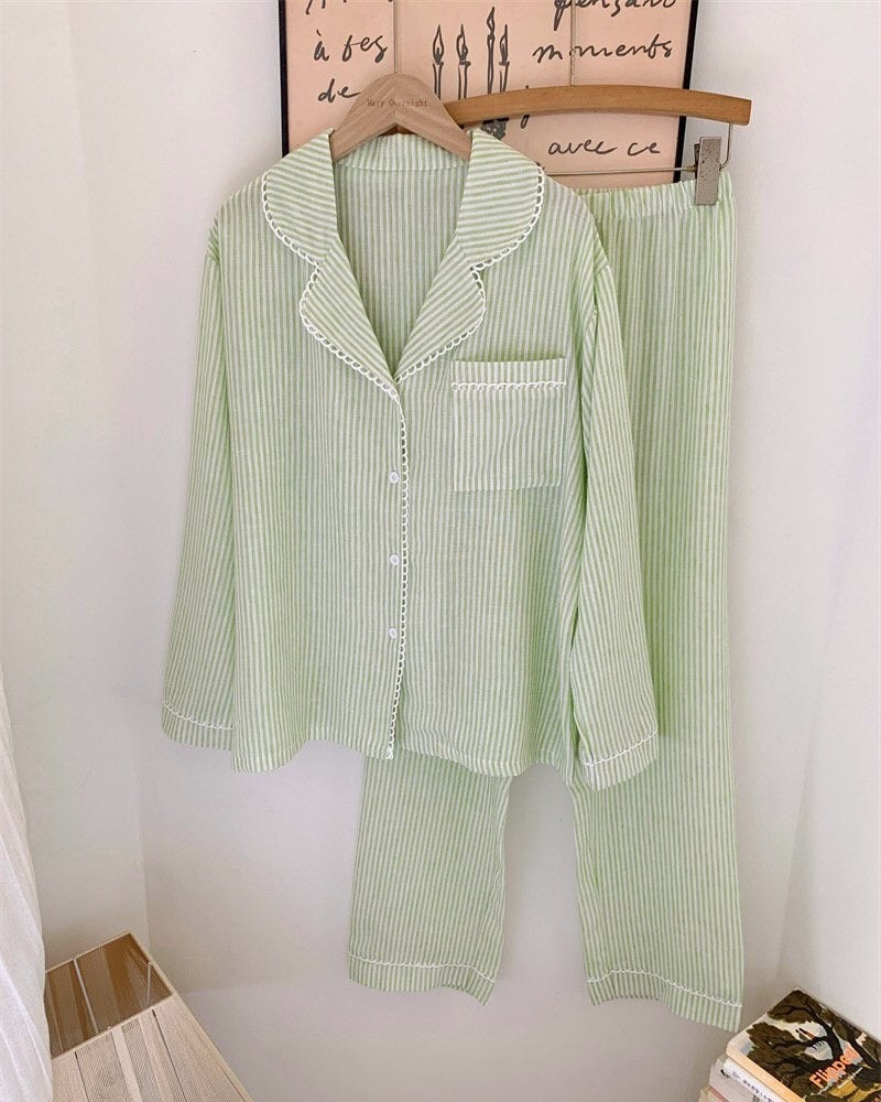 Sweet Lime Couple Pajamas