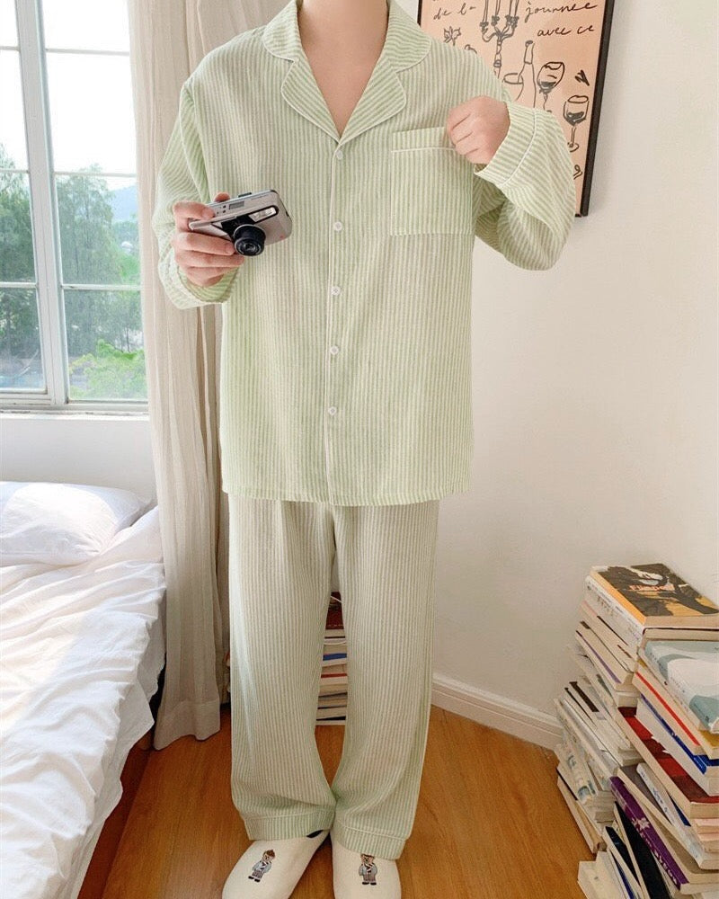 Sweet Lime Couple Pajamas