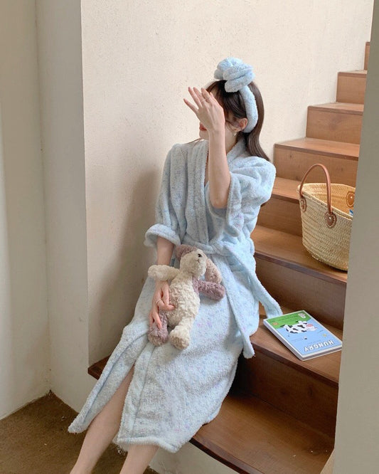 Marshmallow Robe + Matching Headband