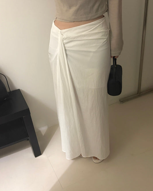 Draped Maxi Skirt