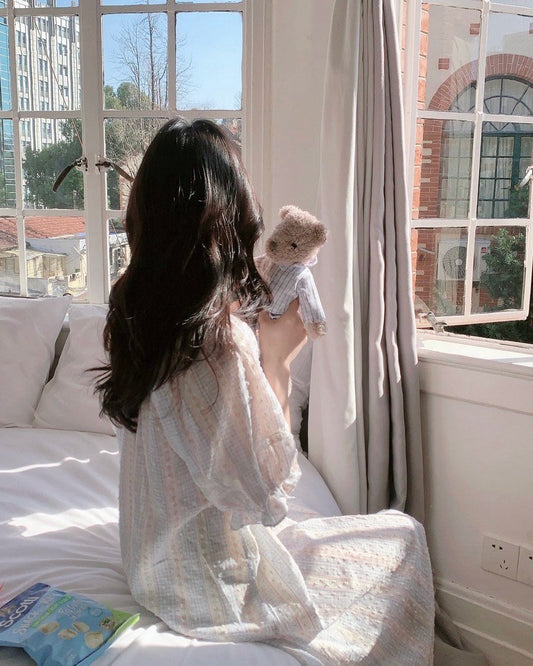 Pastel Gingham Nightgown