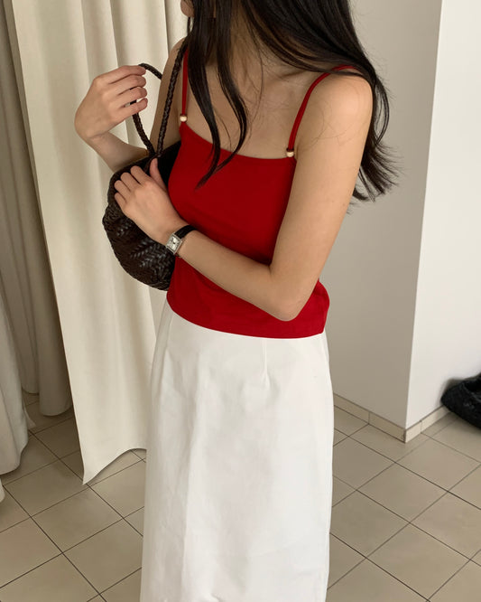 Wood Bead Cami Top