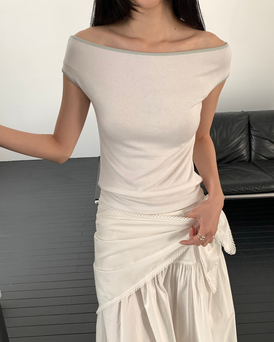 Contrast Trim Tee
