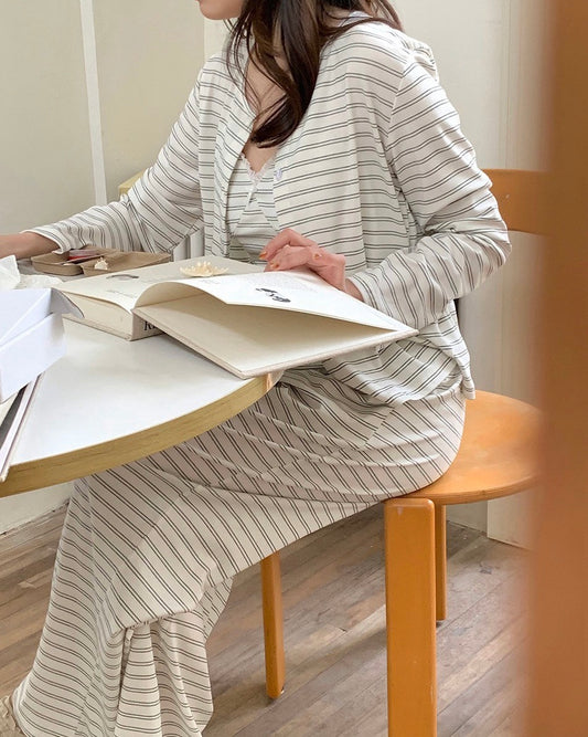 Soft Stripe 3-Piece Lounge Set
