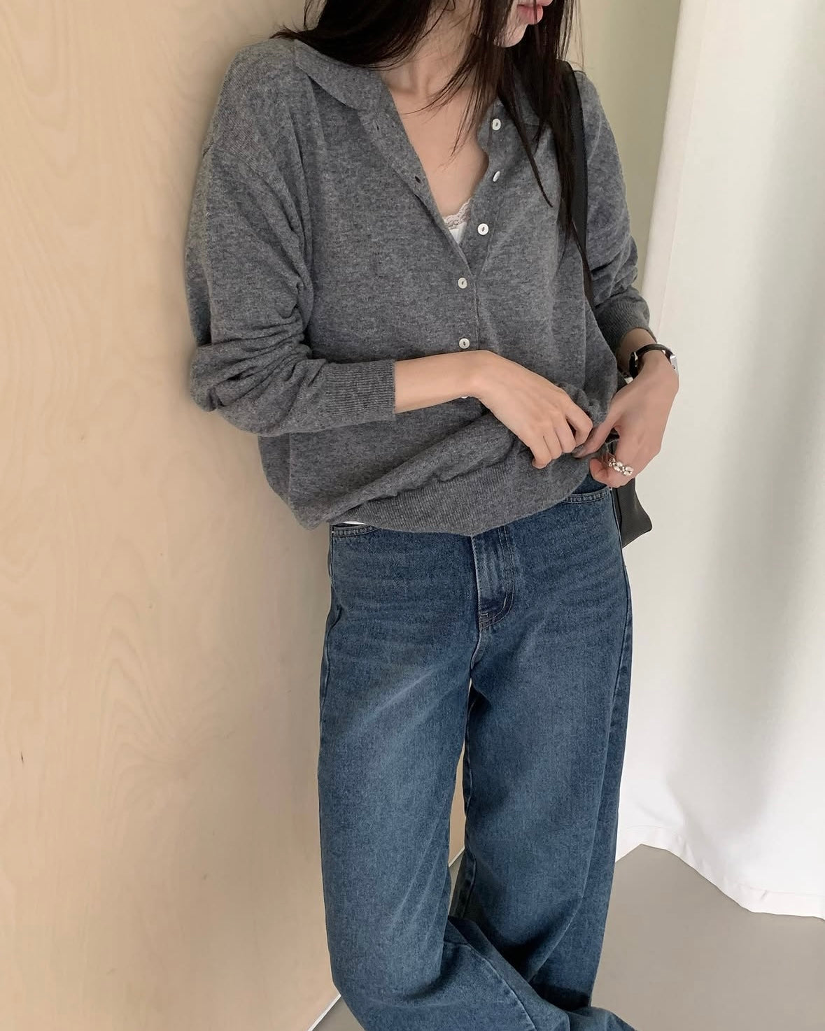 Relaxed Polo Knit