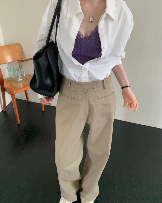 Welt Pocket Cotton Pants