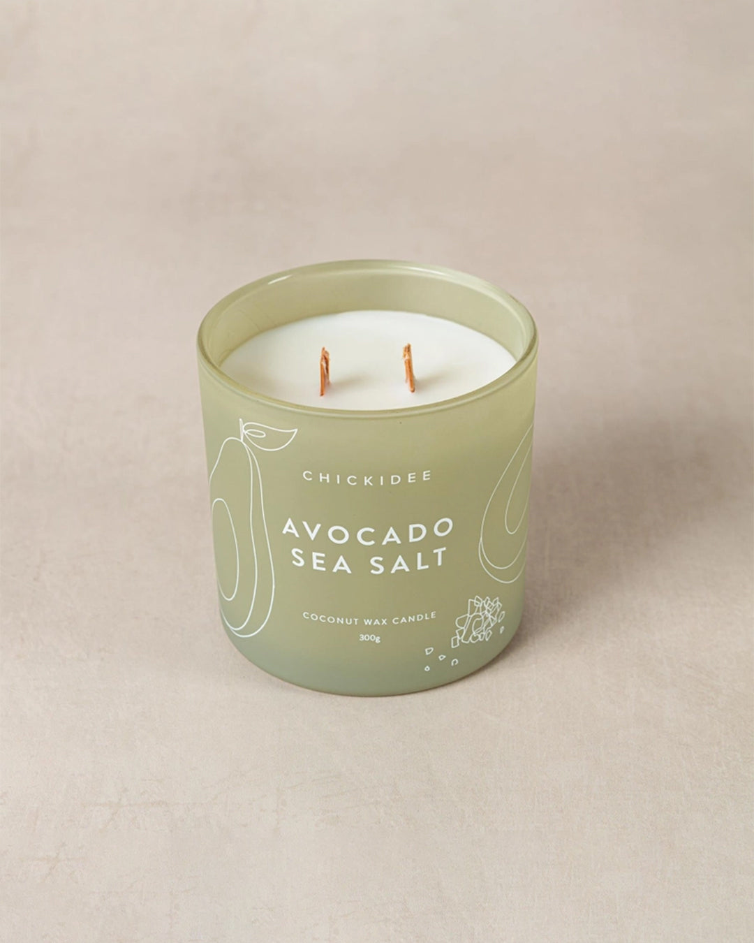 Chickidee Avocado Sea Salt Scented Eco Candle