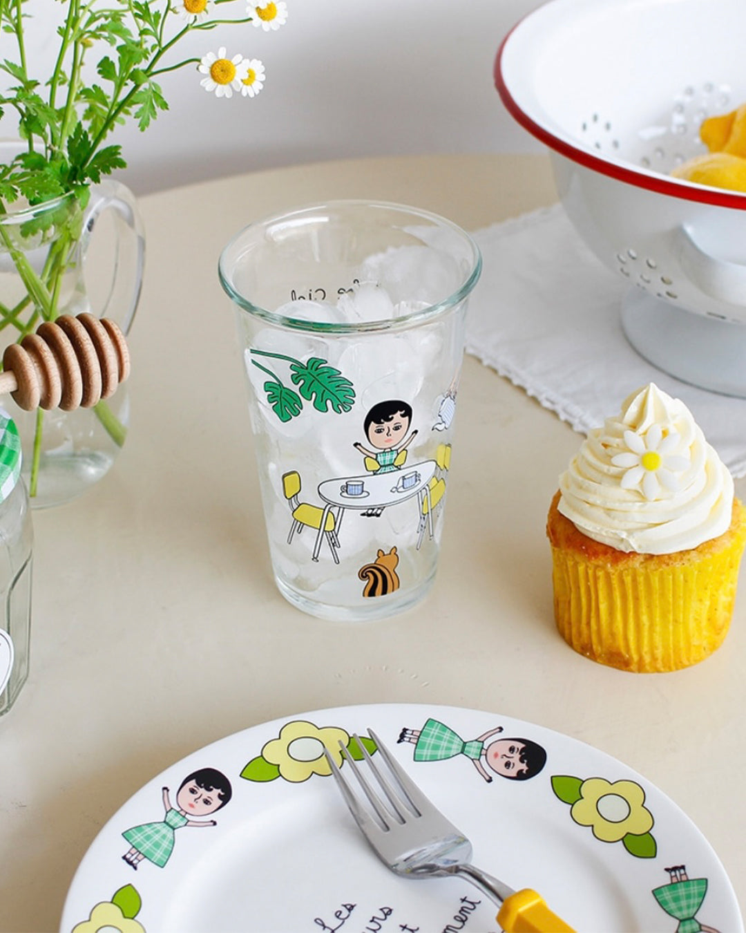 1537 Long Glass Cup - Aurore Tea Time