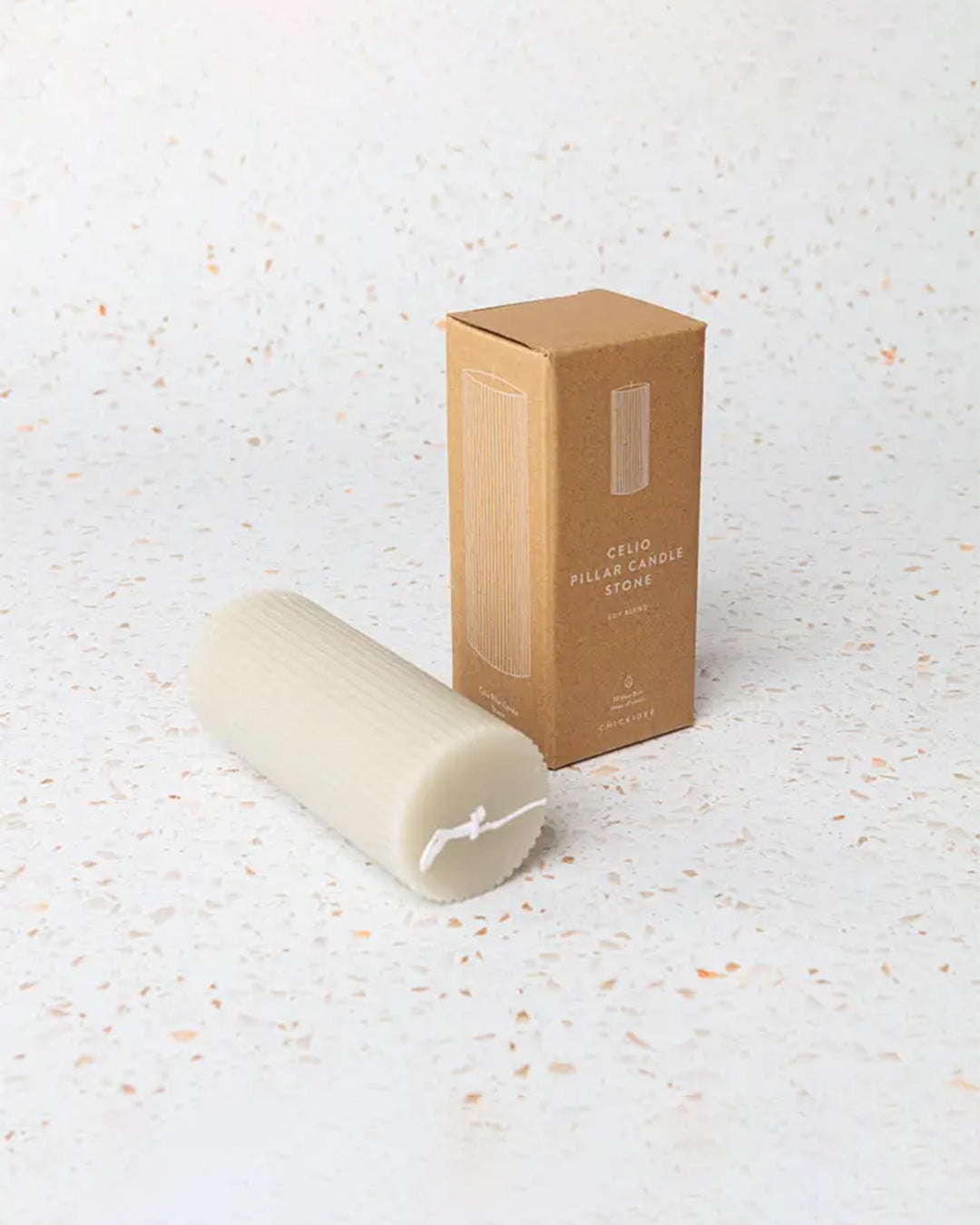 Chickidee Celio Pillar Candle Blush