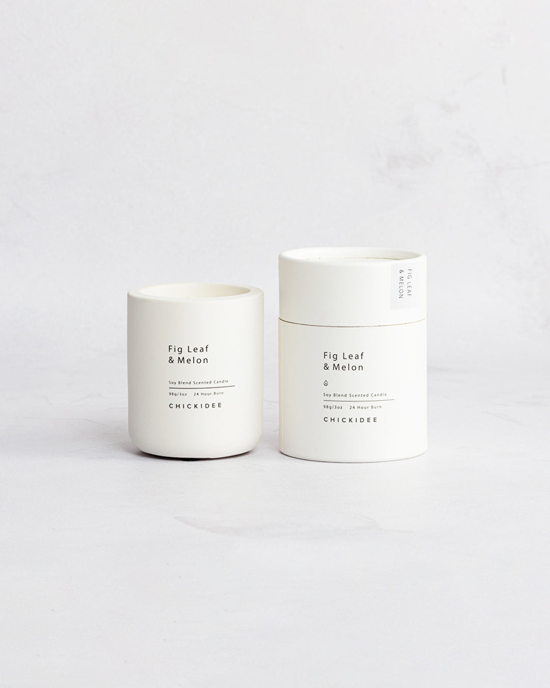 Chickidee Mini Fig & Leaf & Melon Concrete Candle
