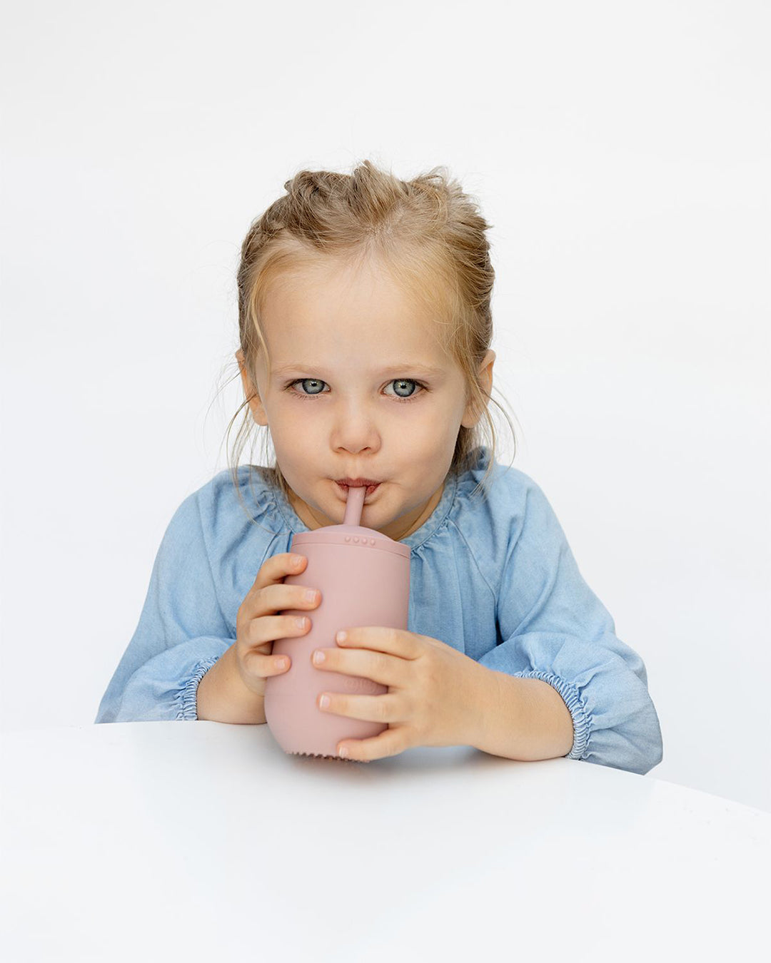 Ezpz Happy Cup + Straw System - Blush