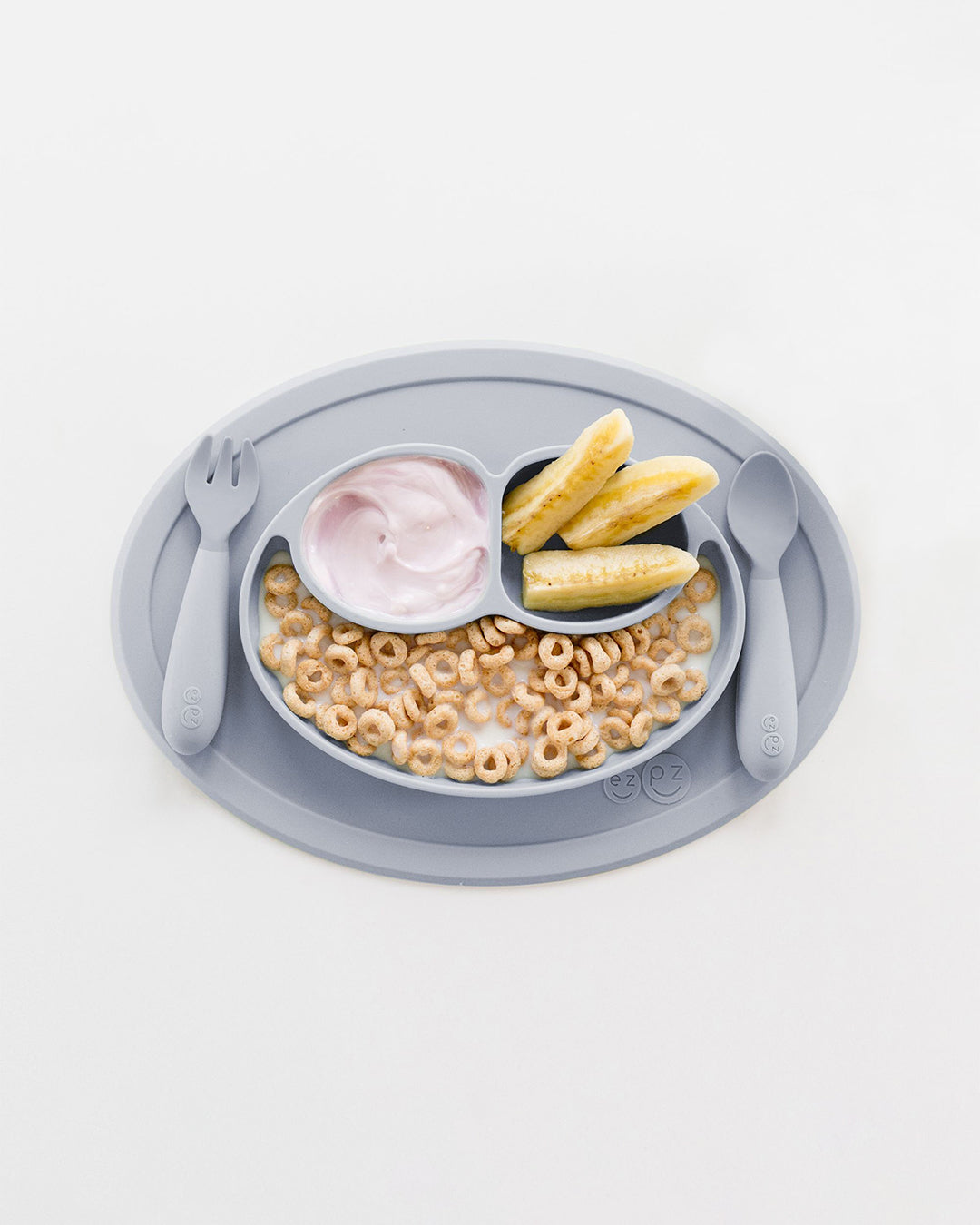 Ezpz Mini Feeding Set - Pewter