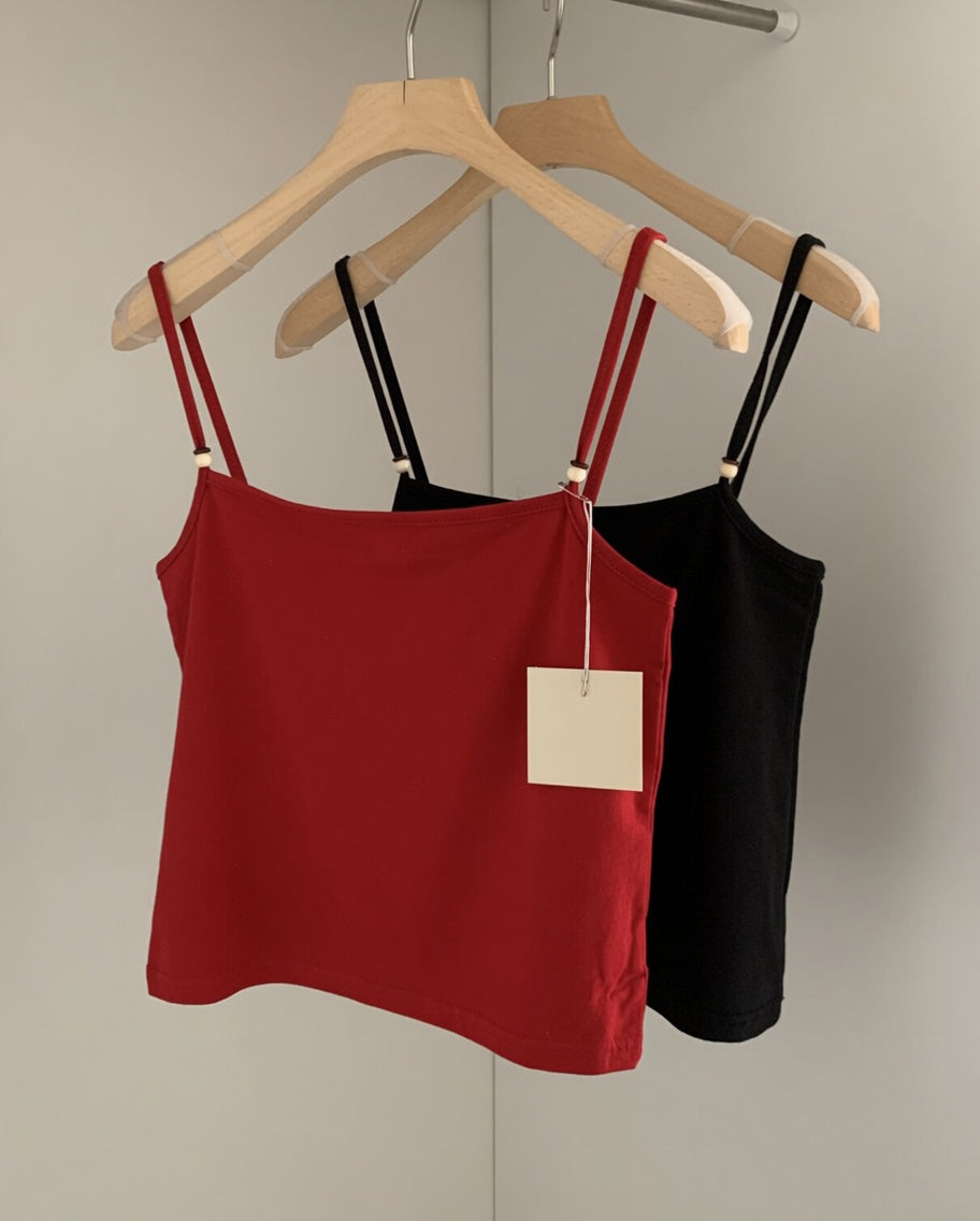 Wood Bead Cami Top