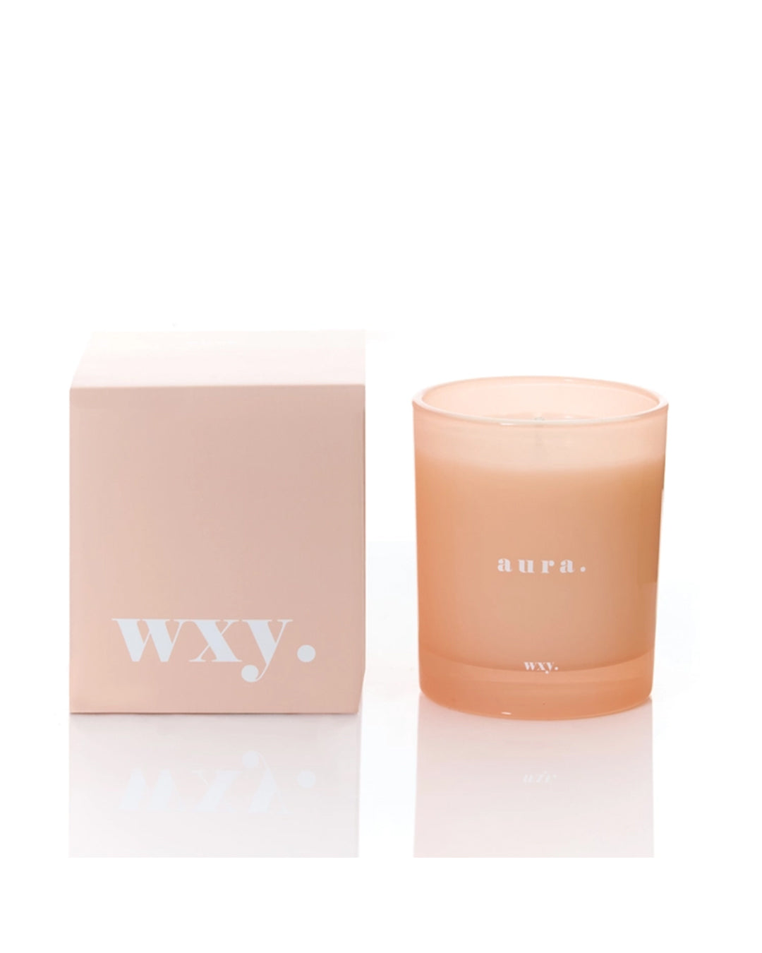 Wxy Aura 7oz Candle - White Woods & Amber Down