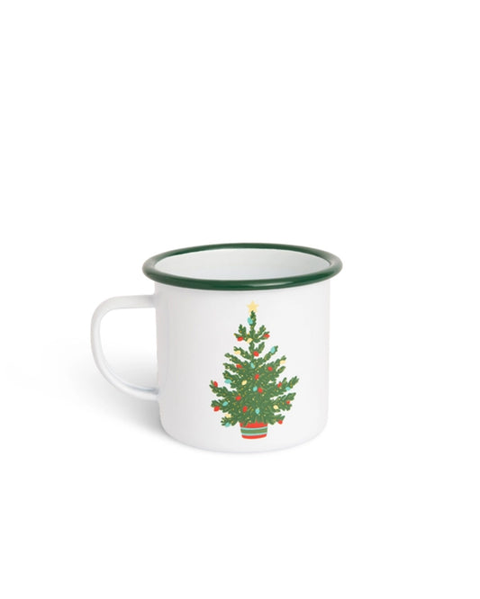 Helmsie X Cch Christmas Tree Enamelware 16 oz Large Mug