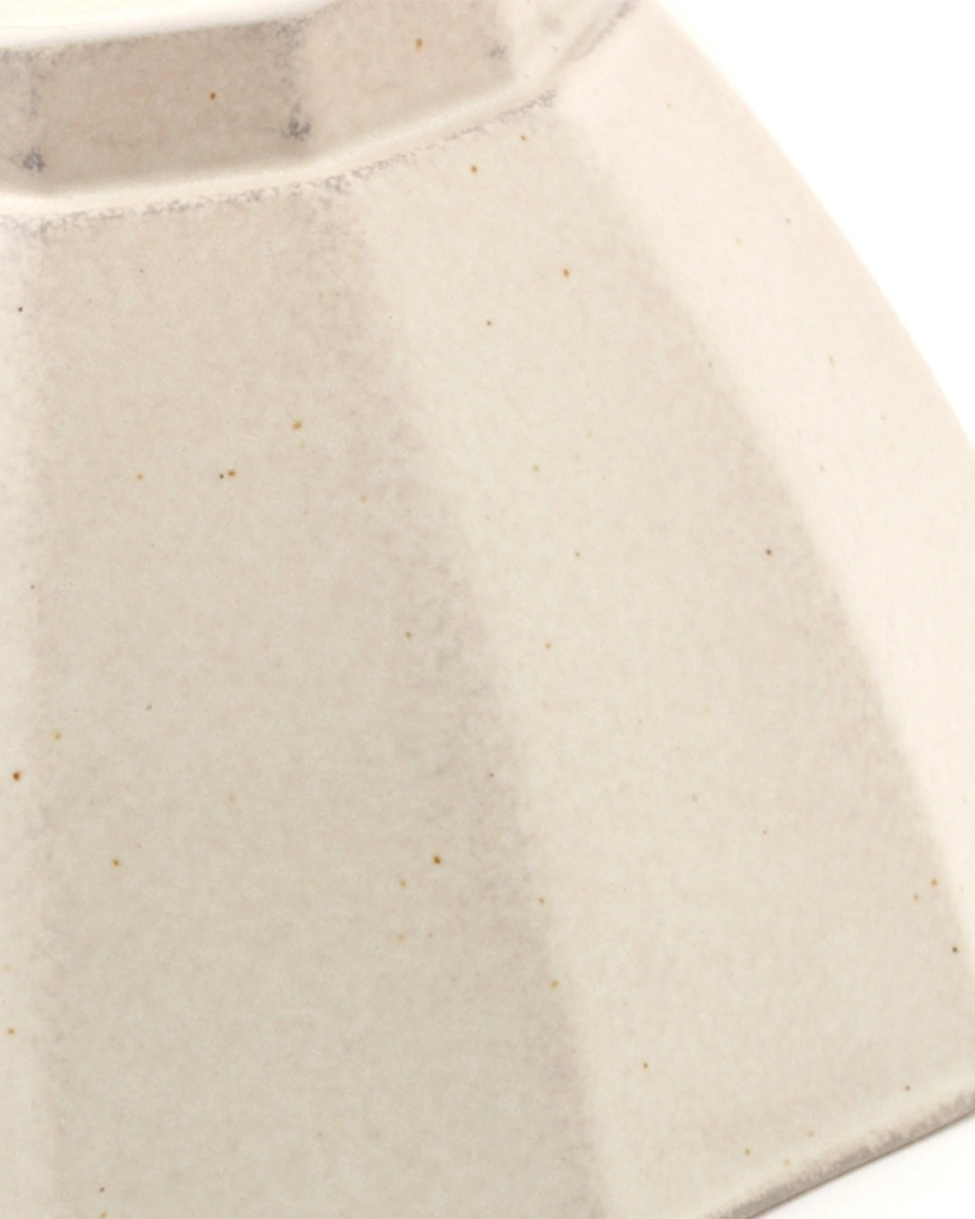 Lakole Mino Ware Octagon Donburi - Ivory